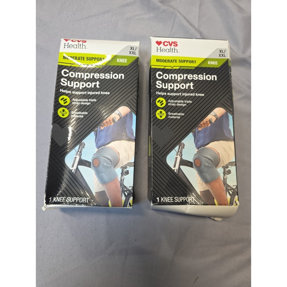 2-Knee Compression Support - CVS Brand Moderate Support - Size XL/XXL